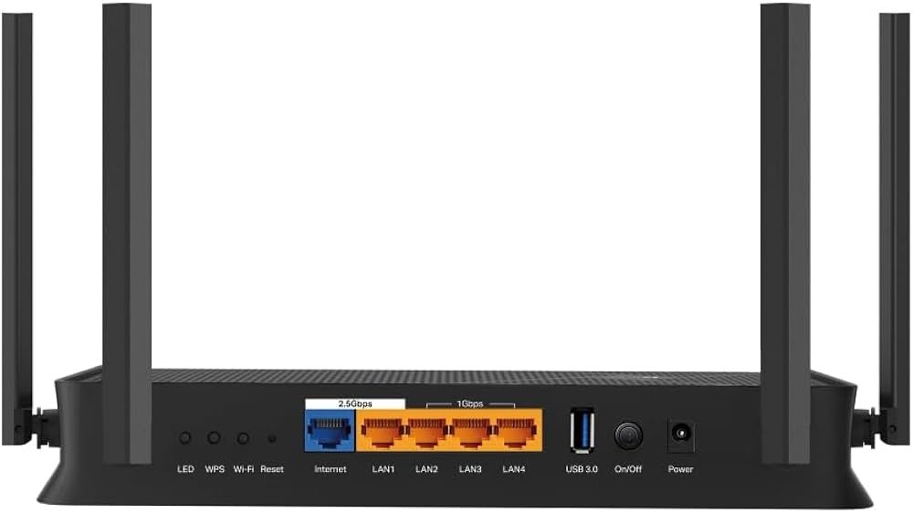Gigabit Router Back View